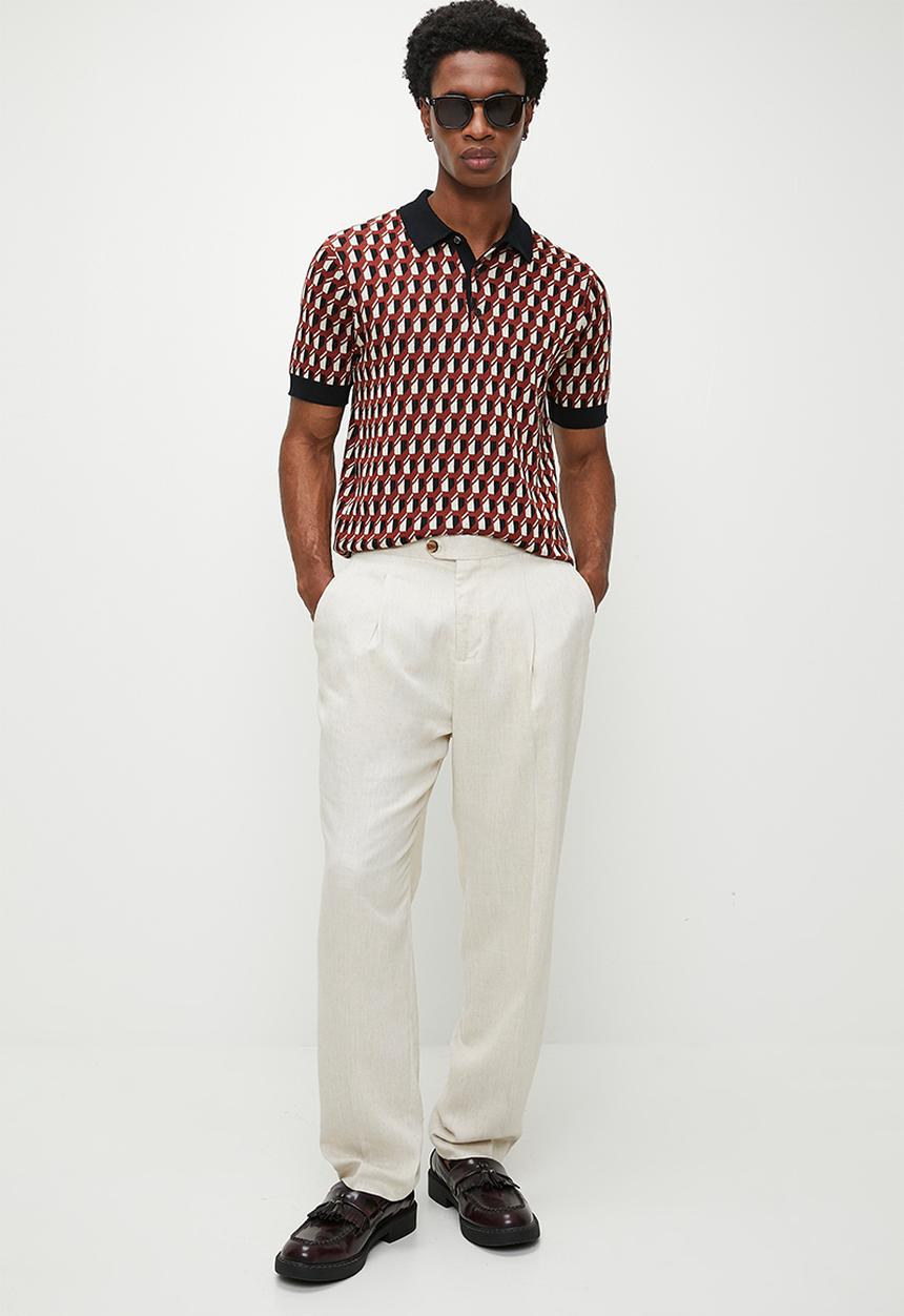 Ben Sherman - All Over Jacquard Polo - Multi 