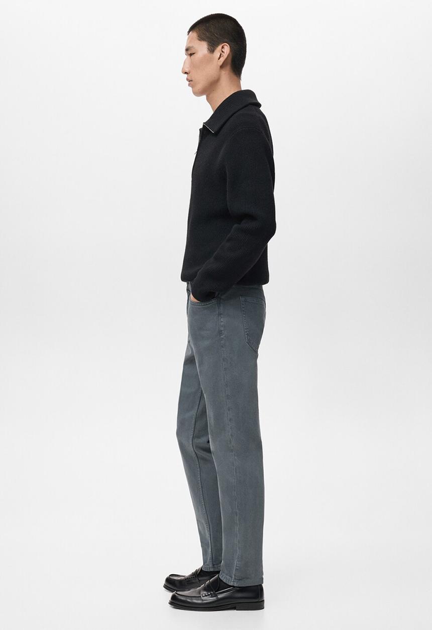 MANGO - Jeans benc - Dark grey
