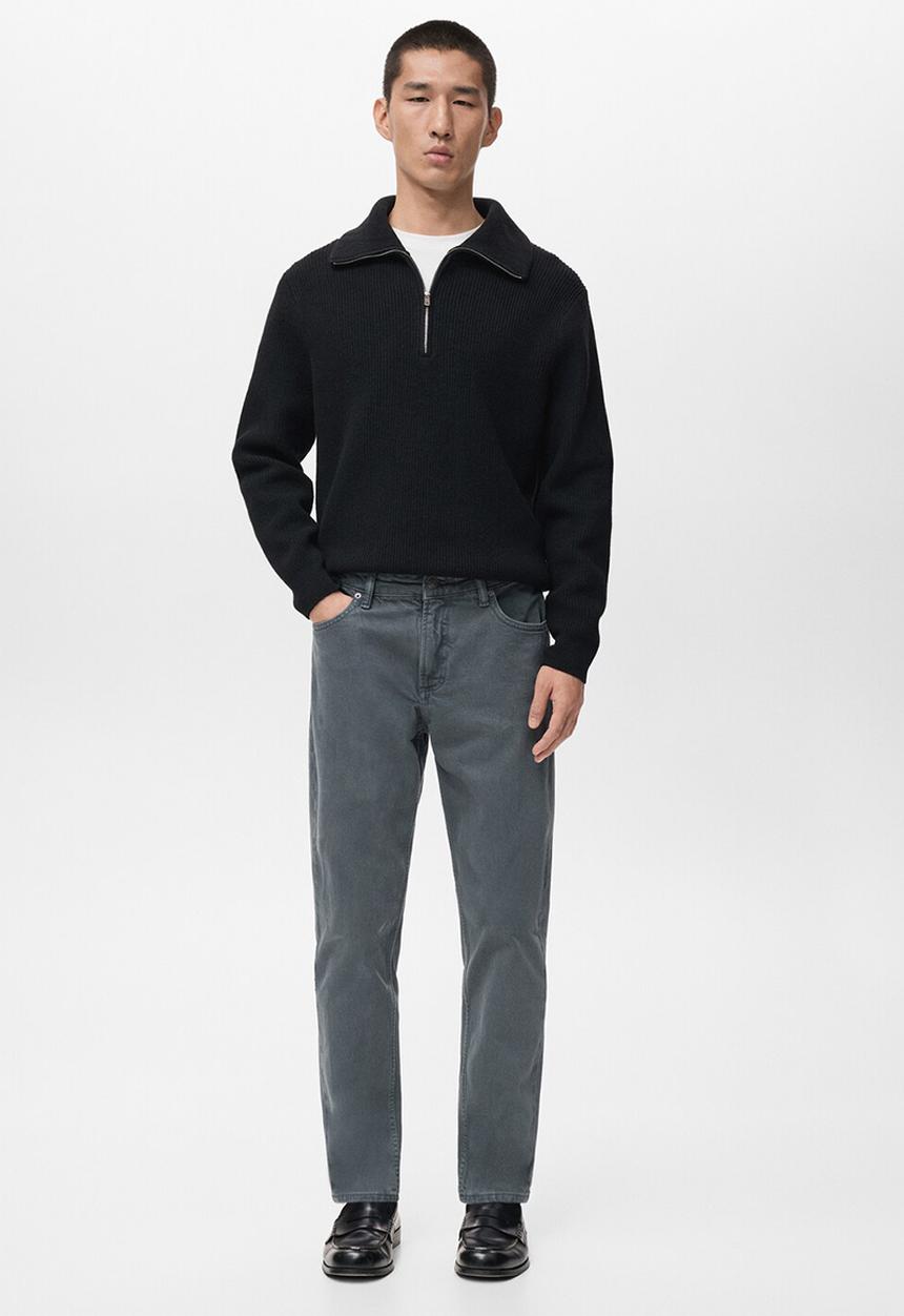 MANGO - Jeans benc - Dark grey