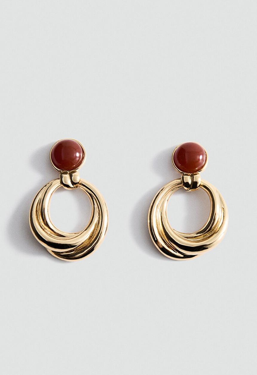 MANGO - Salome earrings-gold