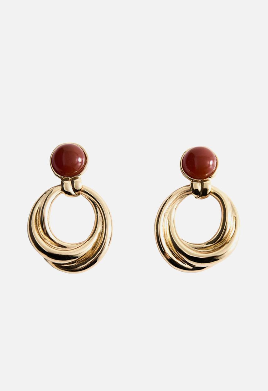 MANGO - Salome earrings-gold
