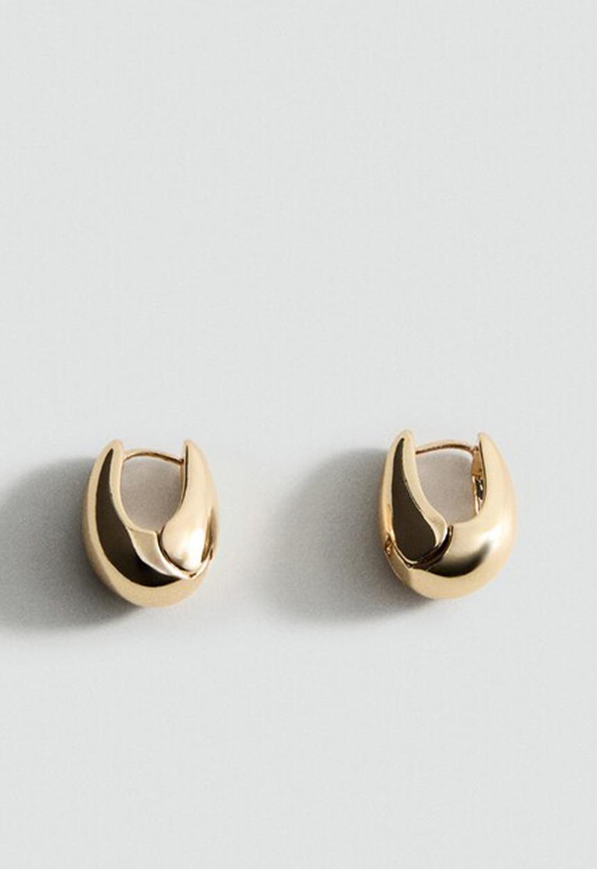 MANGO - Simon earrings-gold