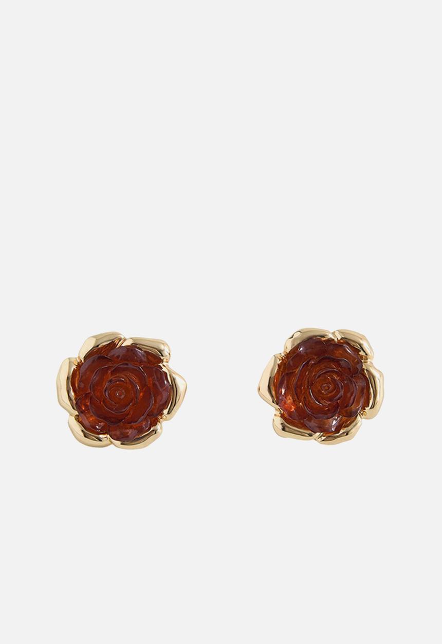 MANGO - Sofia earrings-brown