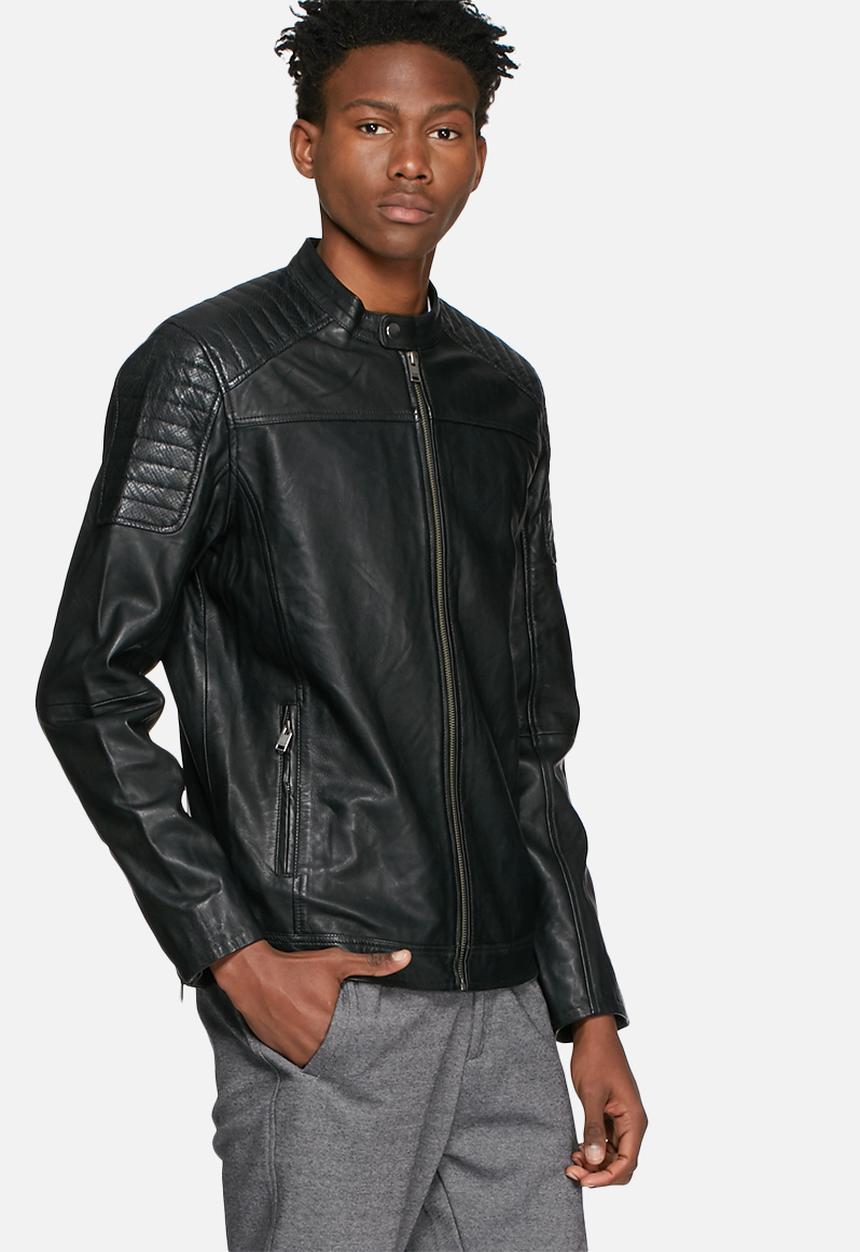 Selected Homme - London leather jacket