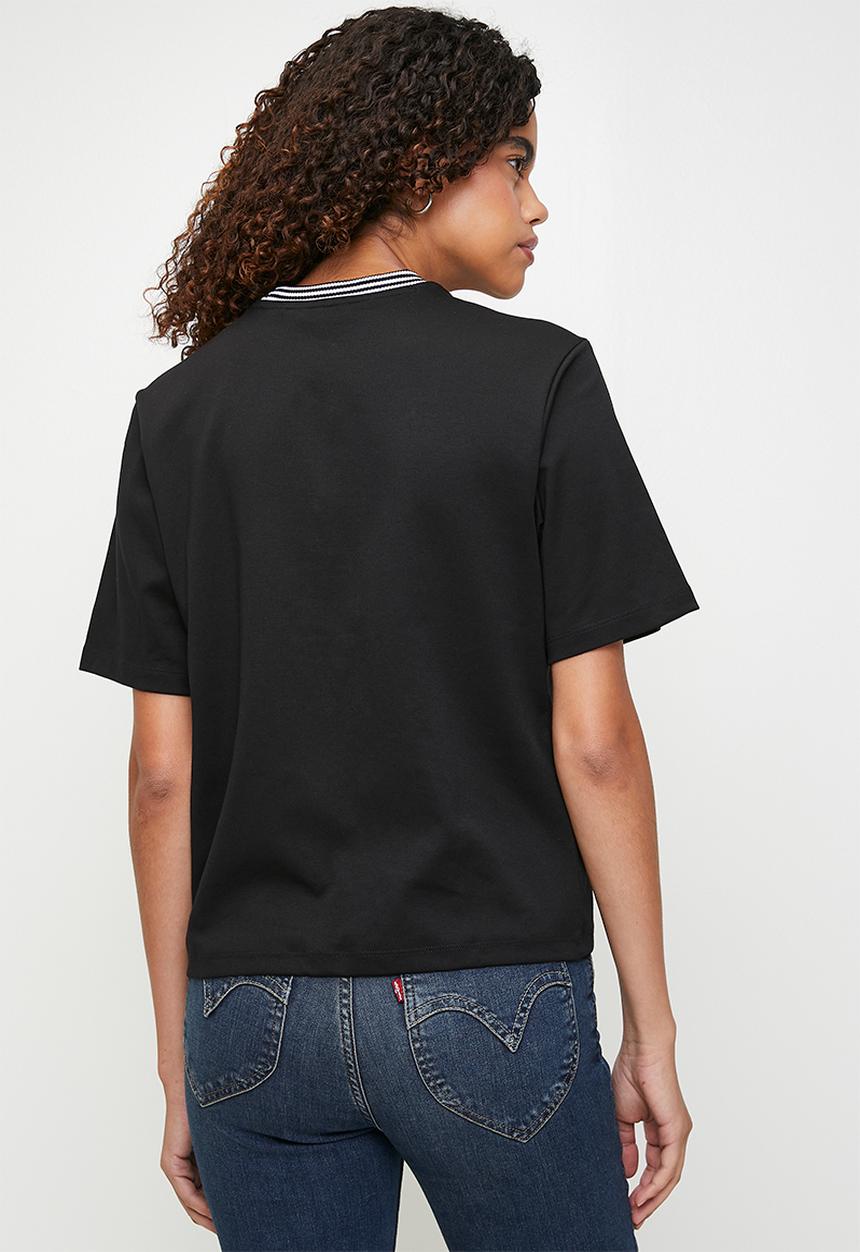 Levi’s® - Momo Mock Striped Neck Tee - Black