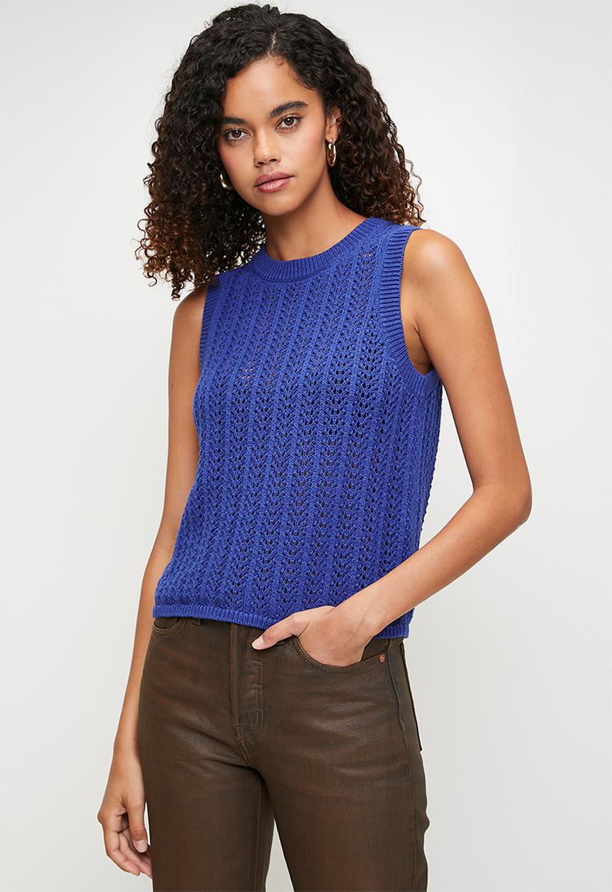 Levi’s® - Sunrise Crochet Tank - Mazarine Blue