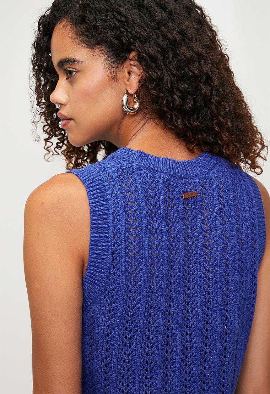 Levi’s® - Sunrise Crochet Tank - Mazarine Blue