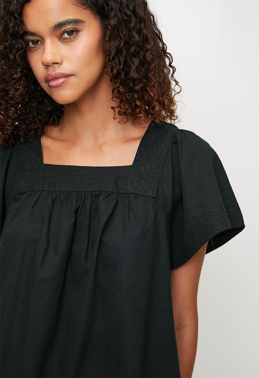 Levi’s® - Ambre Babydoll Blouse - Anthracite Night