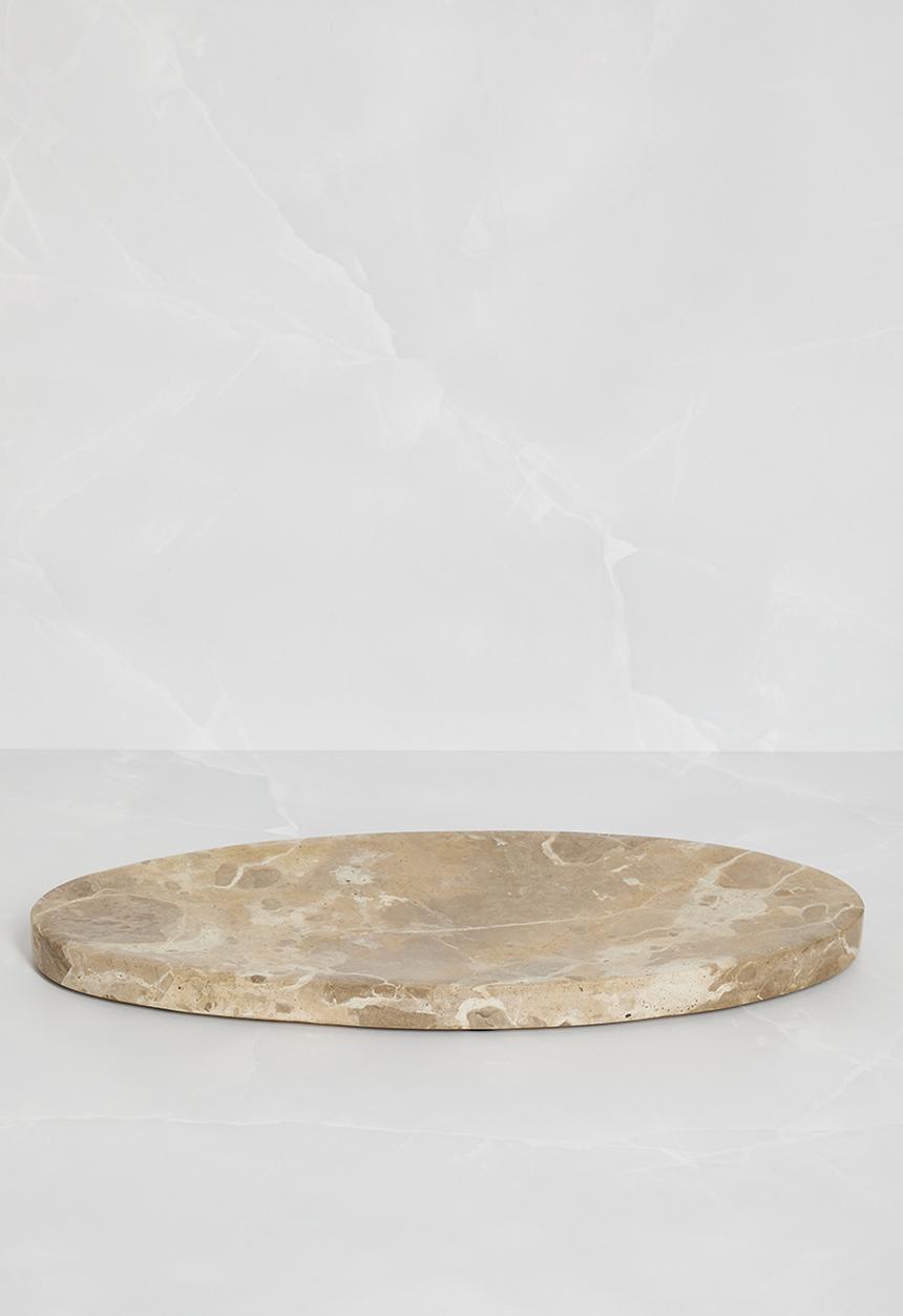 Sixth Floor - Marble Oval Tray Natural