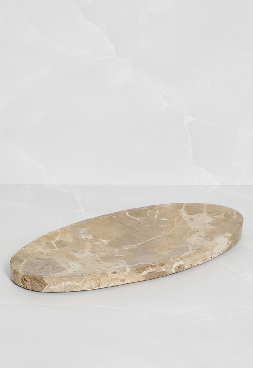 Sixth Floor - Marble Oval Tray Natural
