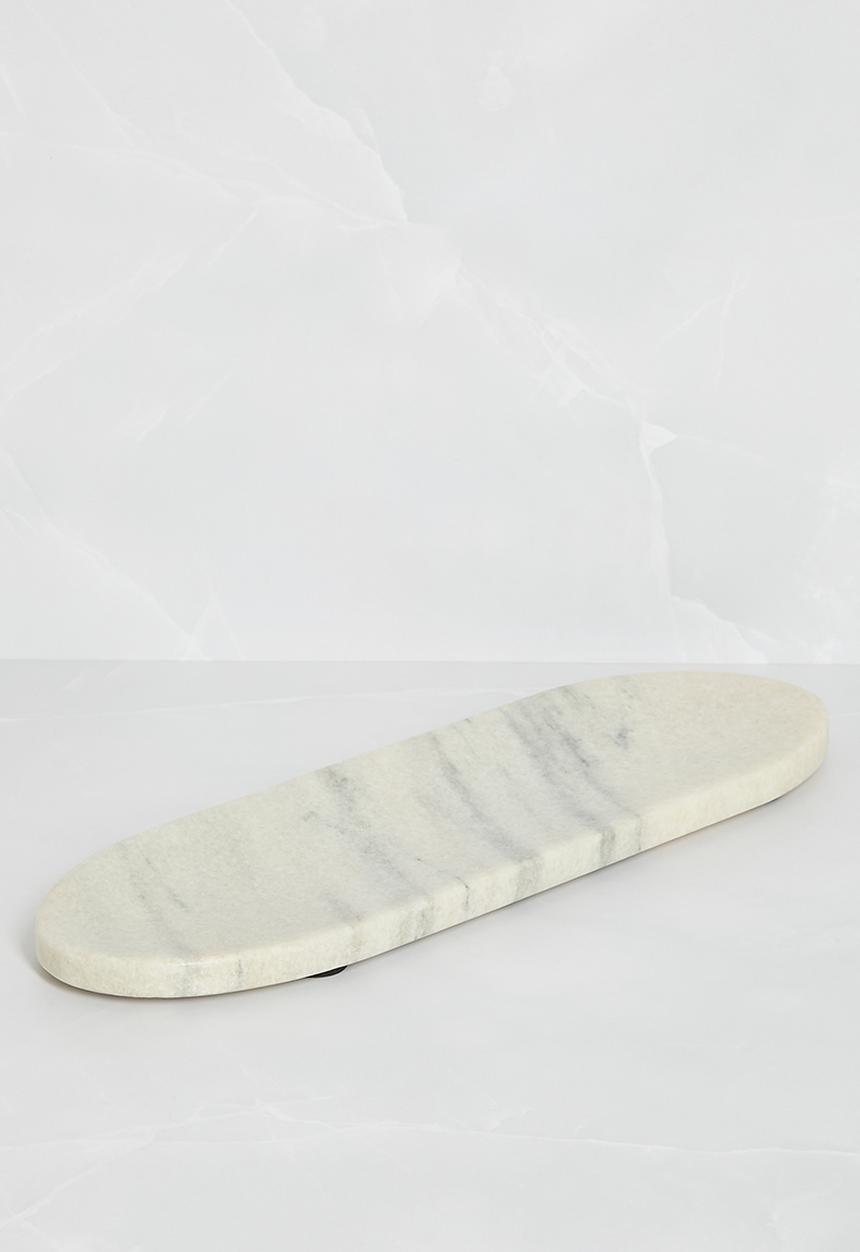 Sixth Floor - Oval marble platter - Grey