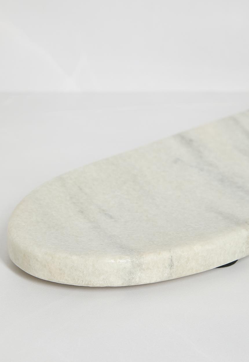 Sixth Floor - Oval marble platter - Grey