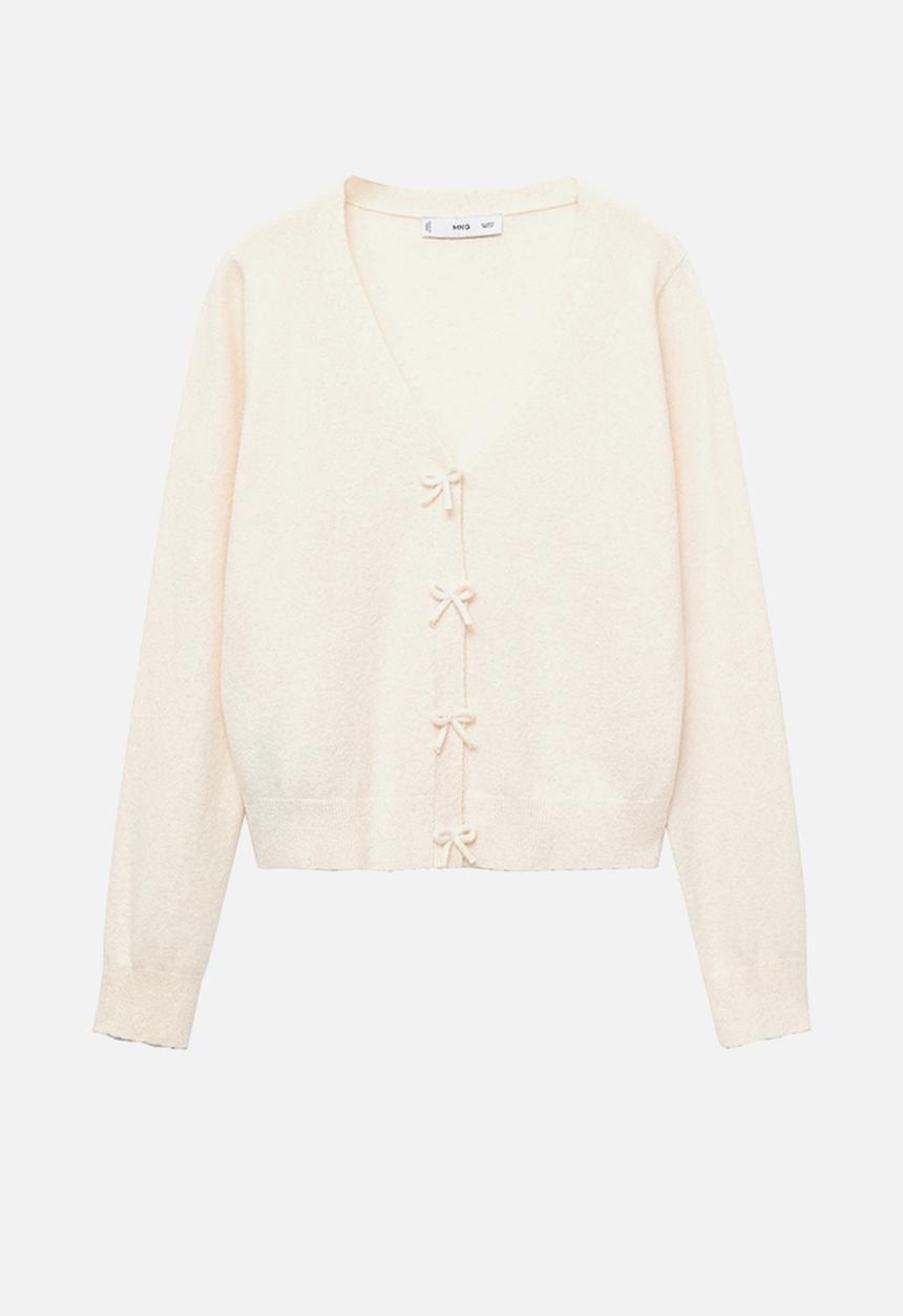 MANGO - Cardigan lady - light beige