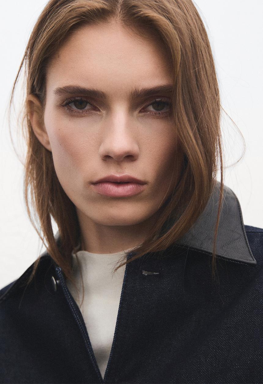 MANGO - Jacket celia - open blue