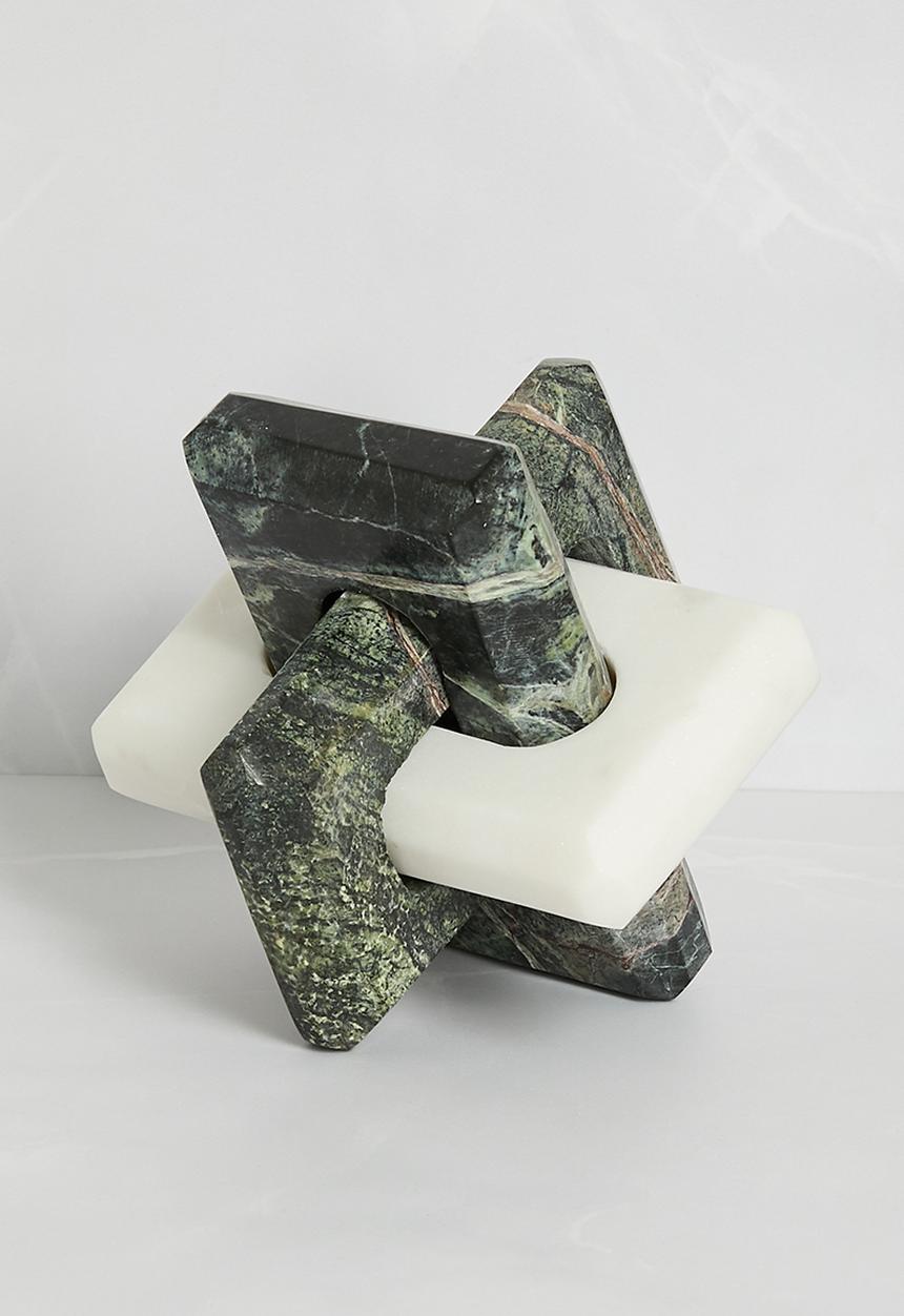 Sixth Floor - Marble Paper Weight Forest & White