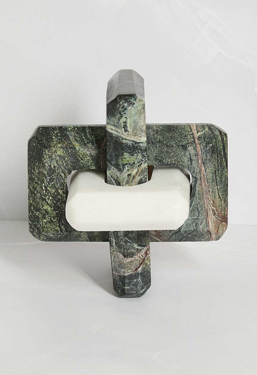Sixth Floor - Marble Paper Weight Forest & White
