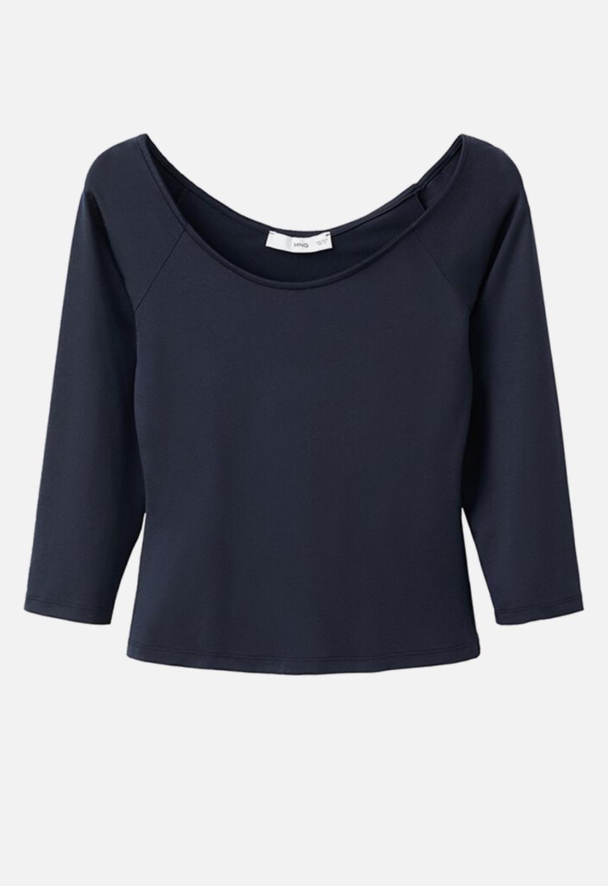 MANGO - T-shirt llopi - navy
