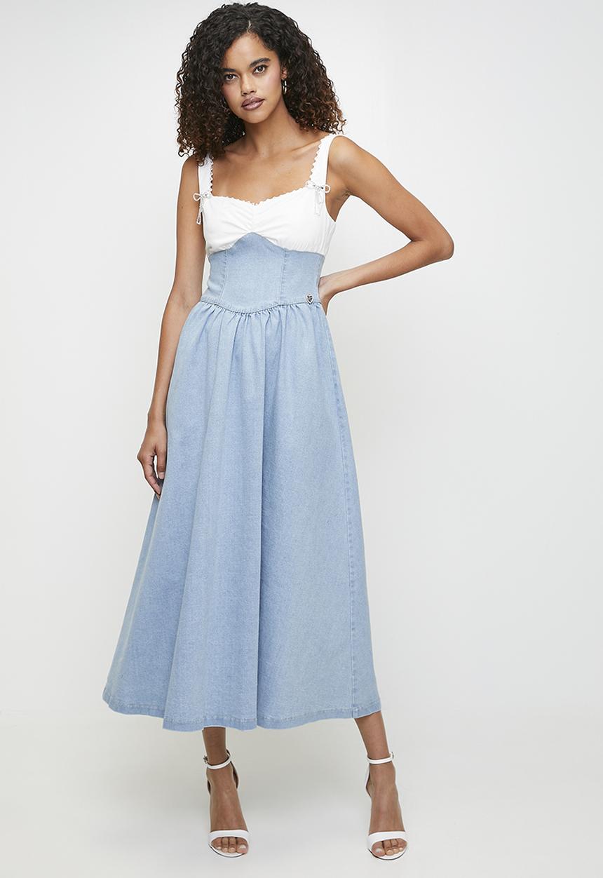 SISSY BOY - Michelle: Maxi Dress With Panels And Skater Skirt - Medium Vintage