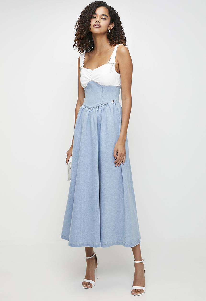 SISSY BOY - Michelle: Maxi Dress With Panels And Skater Skirt - Medium Vintage