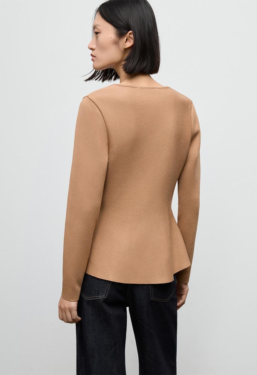 MANGO - Jacket tona - medium brown