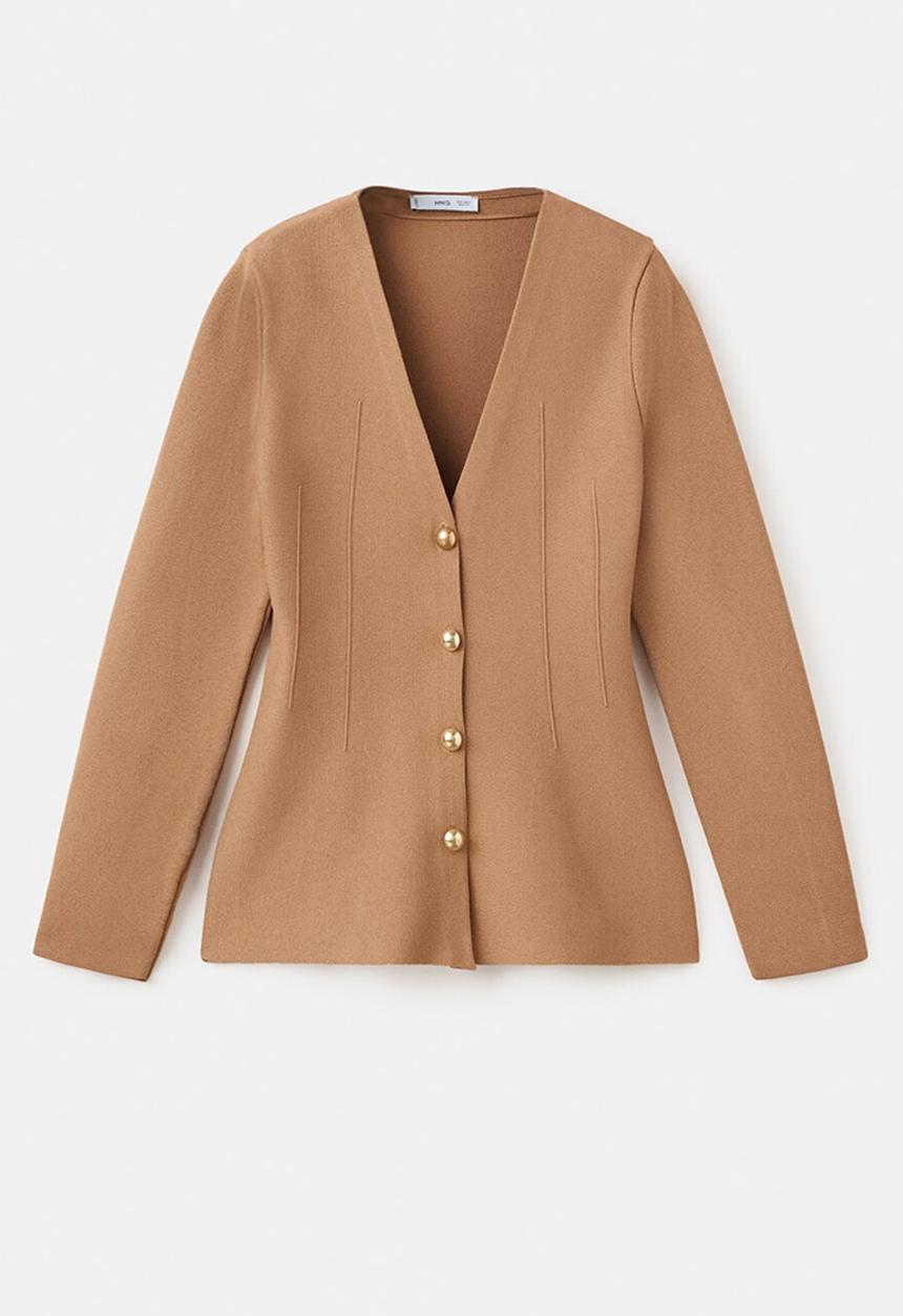 MANGO - Jacket tona - medium brown