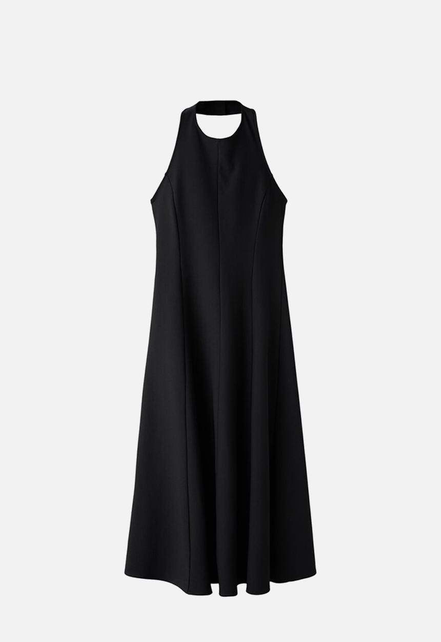 MANGO - Dress pepli - black