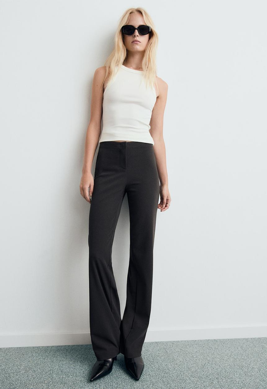 MANGO - Trousers klumi - grey