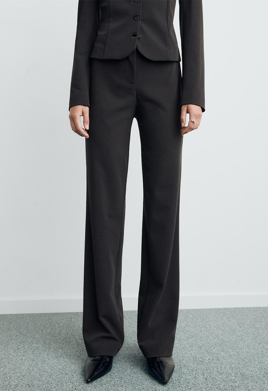MANGO - Trousers klumi - grey