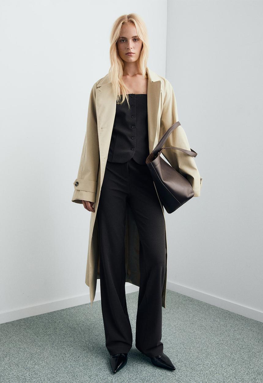 MANGO - Trousers klumi - grey