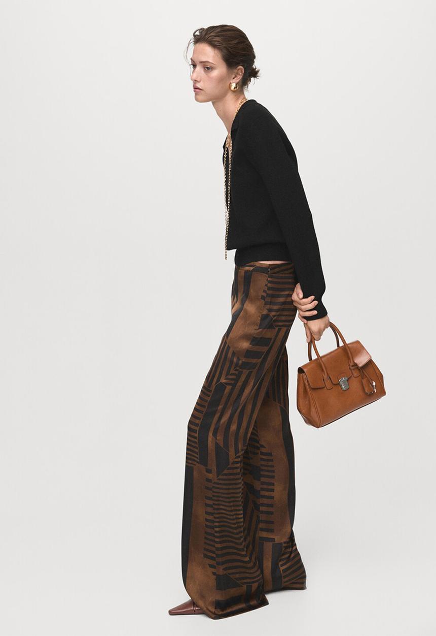 MANGO - Trouser Trini - Brown