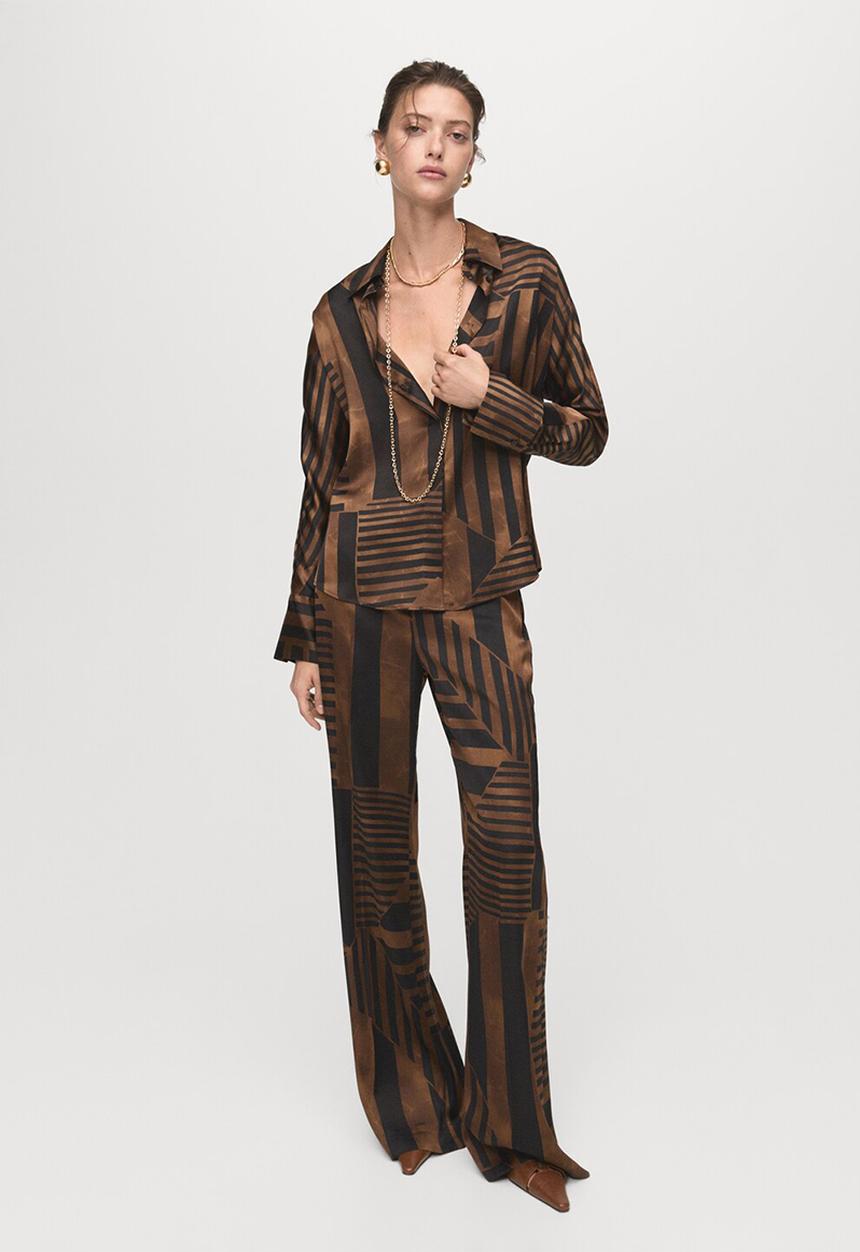 MANGO - Trouser Trini - Brown