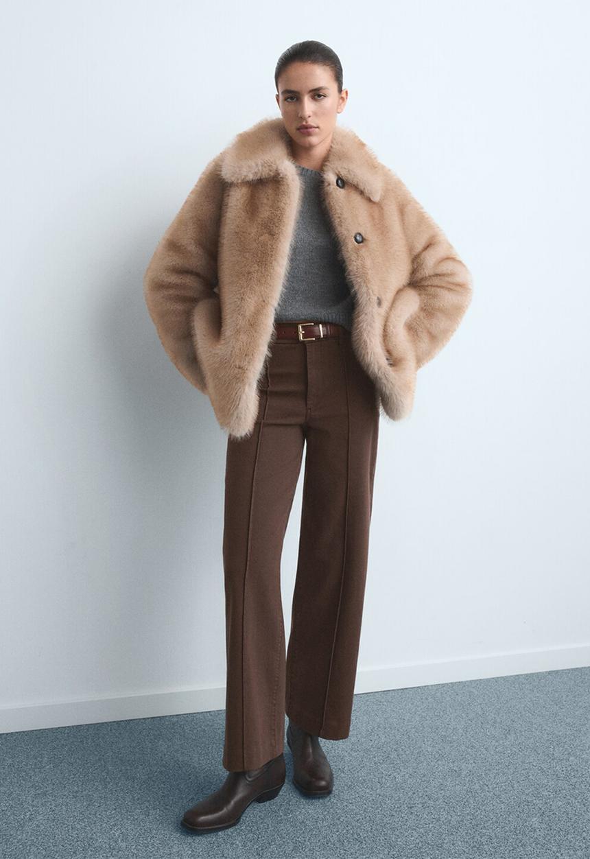 MANGO - Jeans paloma - dark brown