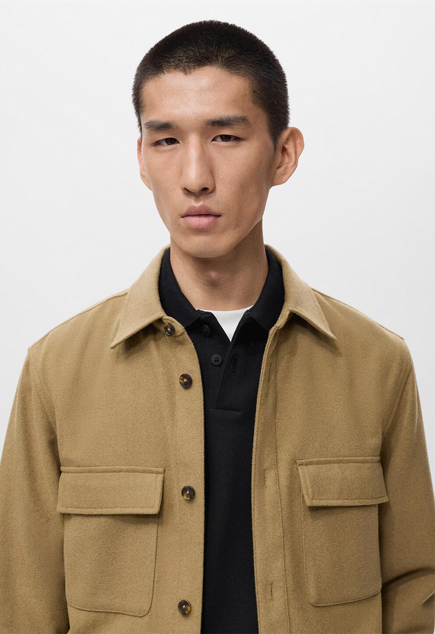 MANGO - Jacket Margon - Camel