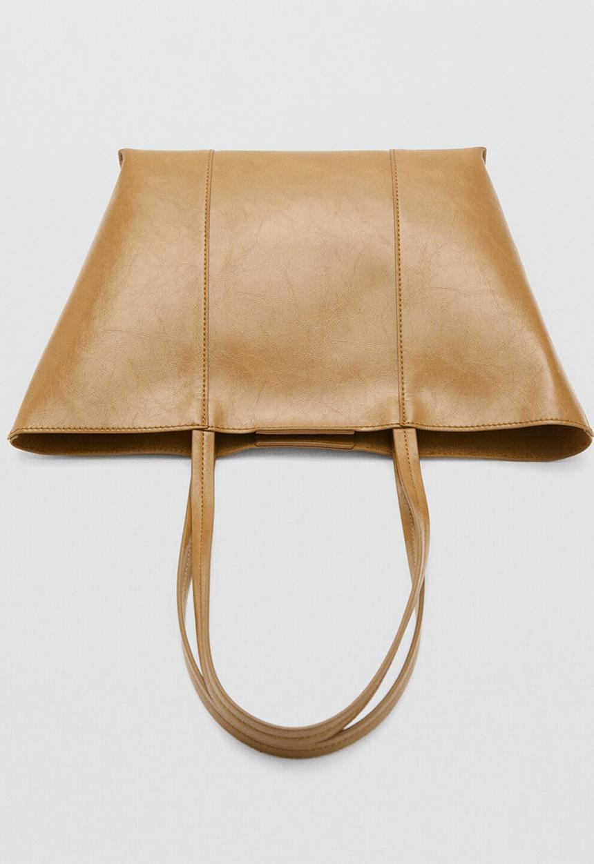 MANGO - Oliver tote bag - beige