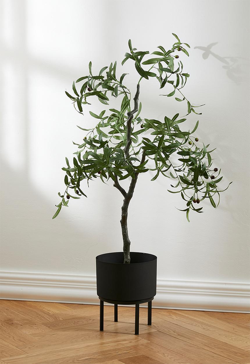 Sixth Floor - Round Standing Planter - Black