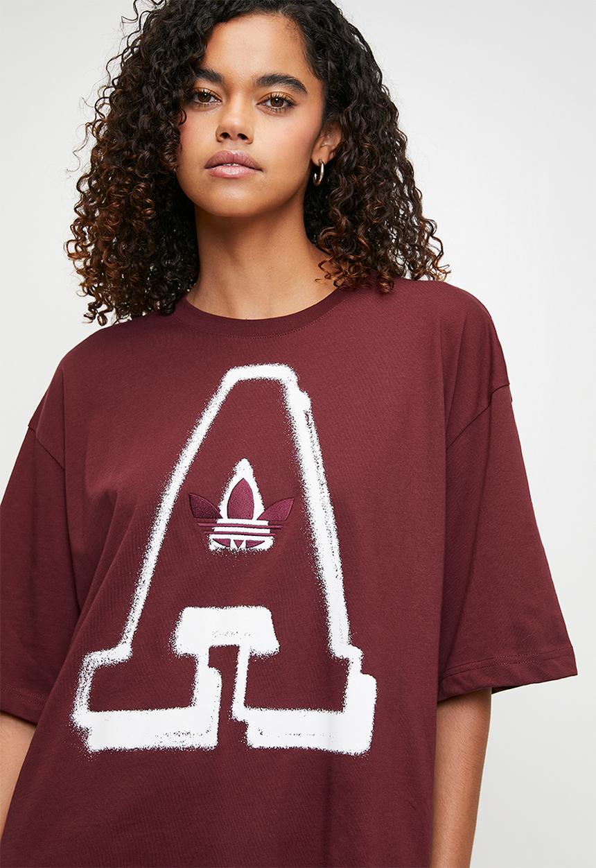 adidas Originals - Loose Logo Tee W - Burgundy