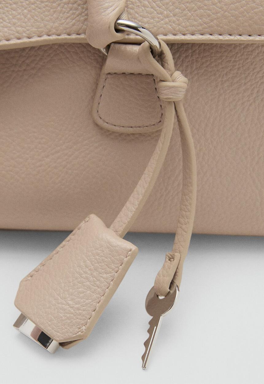 MANGO - Siena shoulder bag-natural
