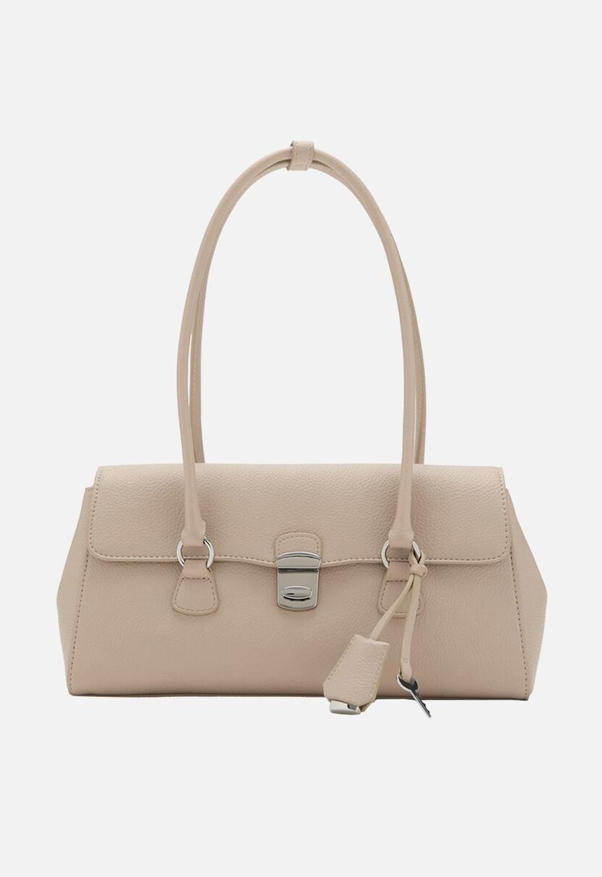 MANGO - Siena shoulder bag-natural