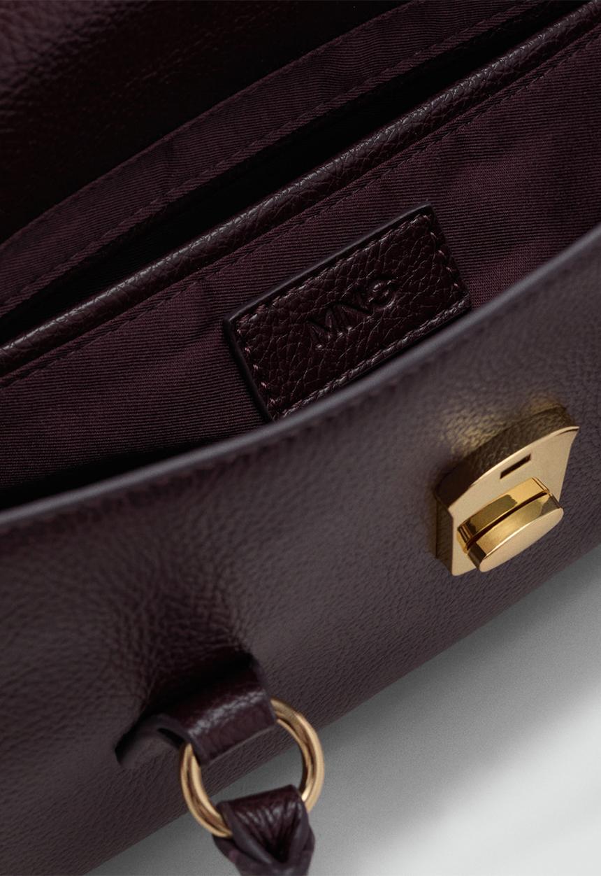 MANGO - Siena shoulder bag-dark red