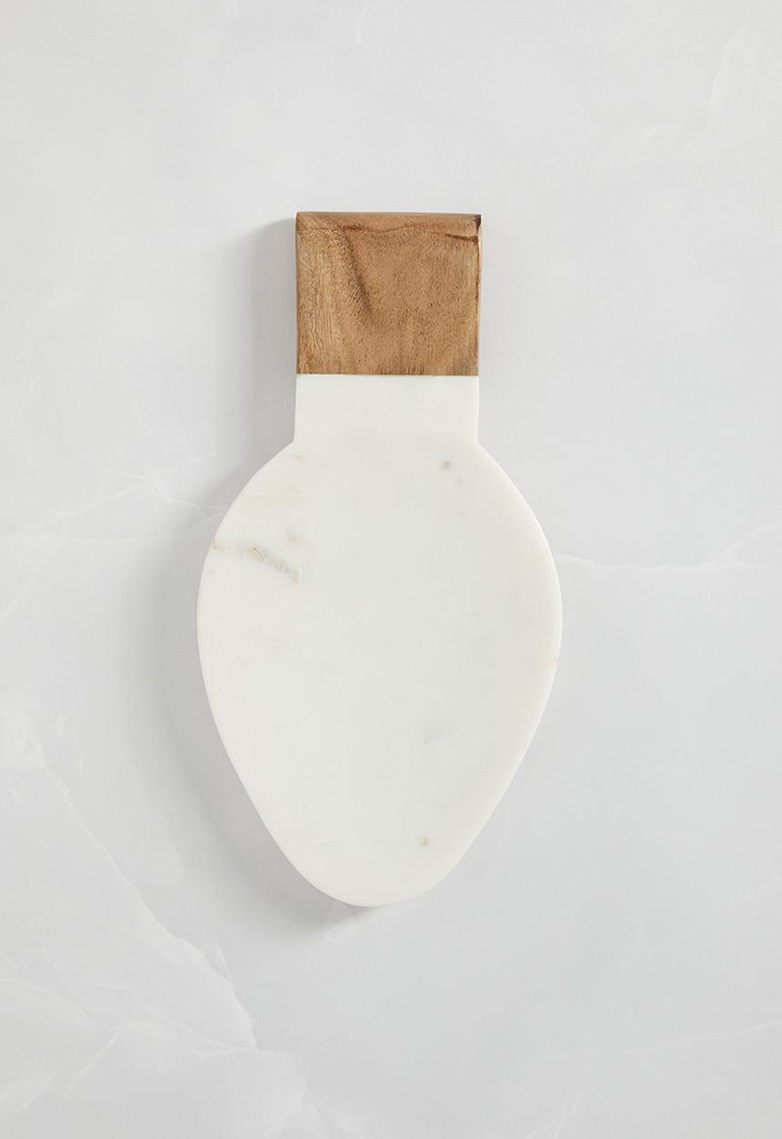 Sixth Floor - Marble & wood spoon rest - Natural