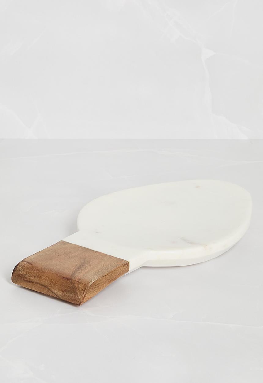 Sixth Floor - Marble & wood spoon rest - Natural