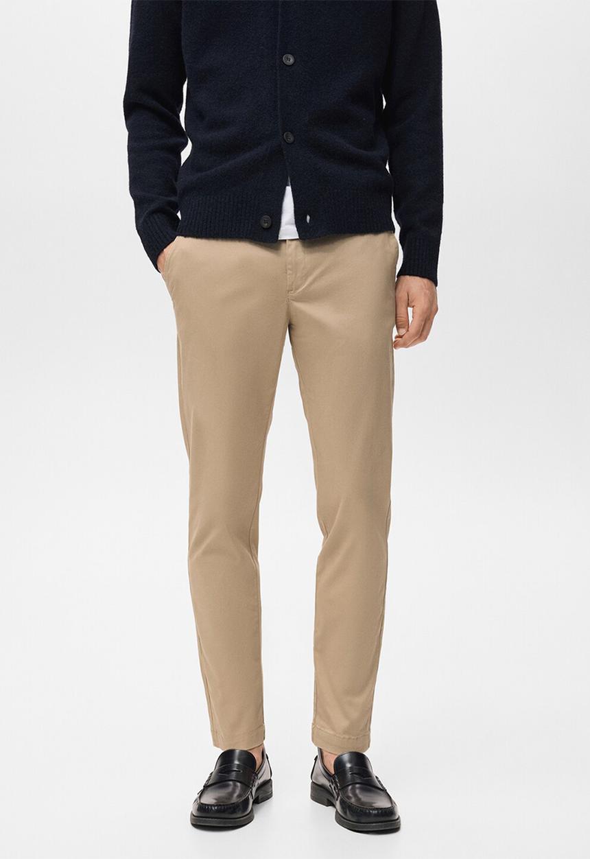 MANGO - Trousers Prato - Beige