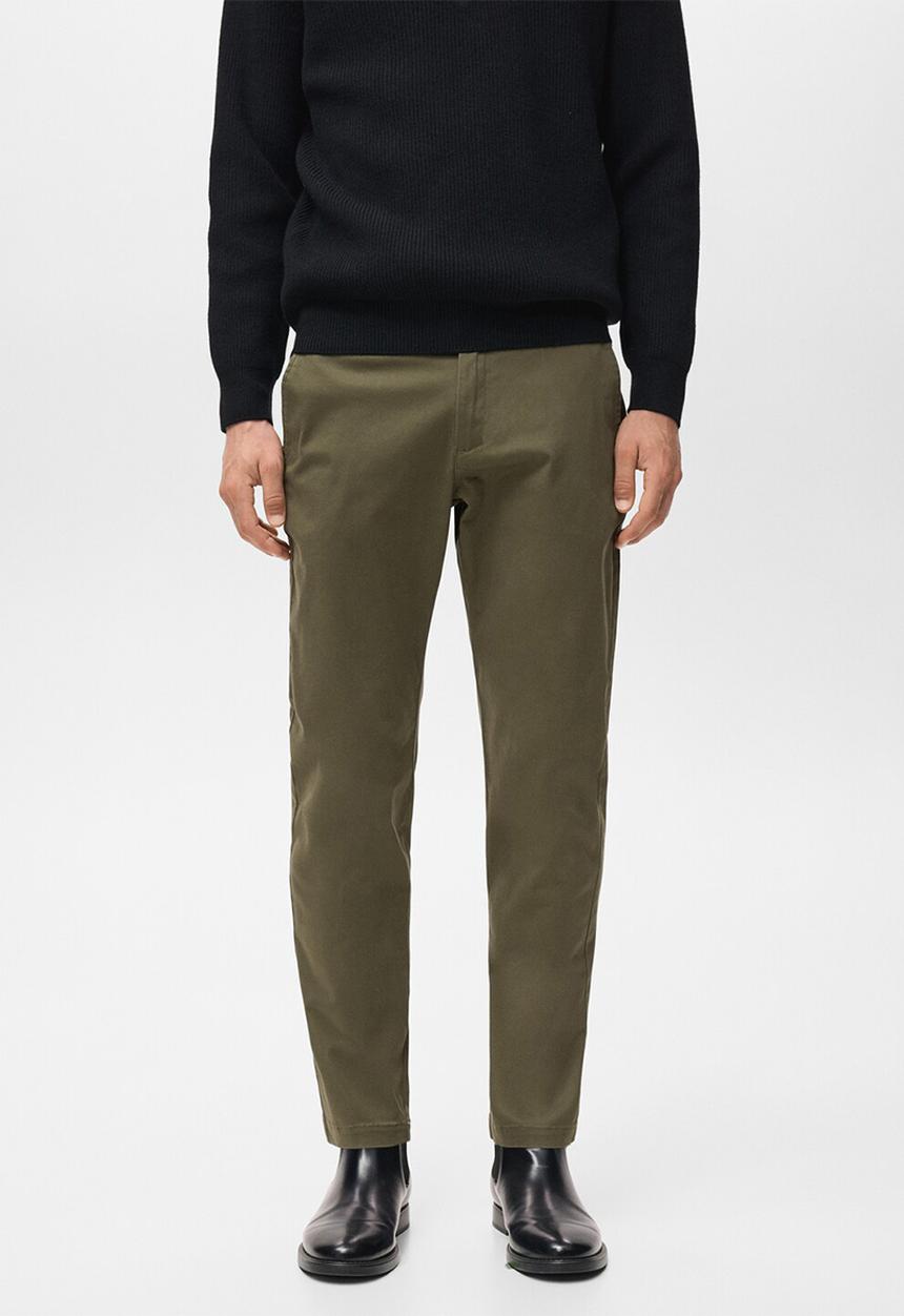 MANGO - Trousers Prato - Khaki