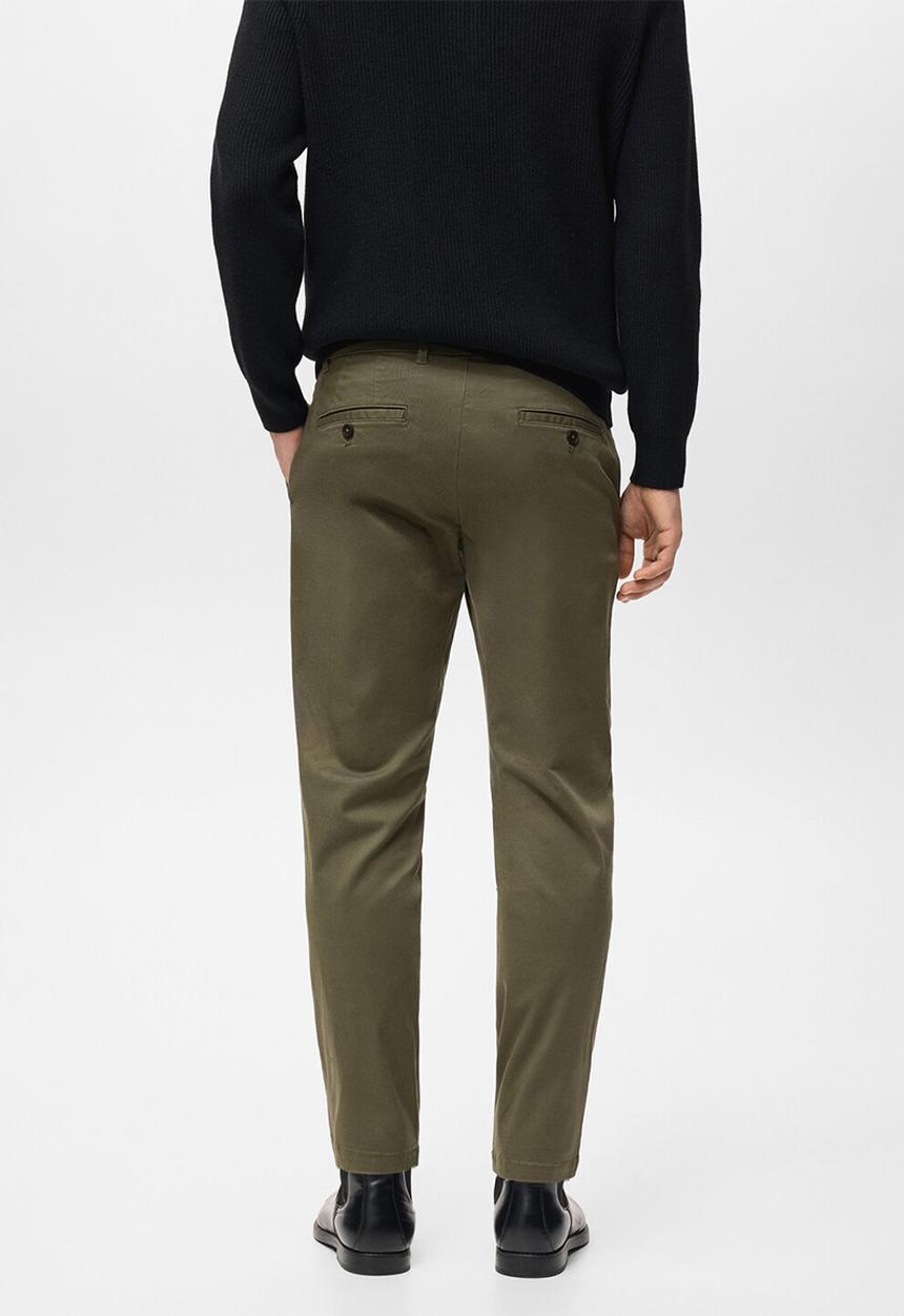 MANGO - Trousers Prato - Khaki