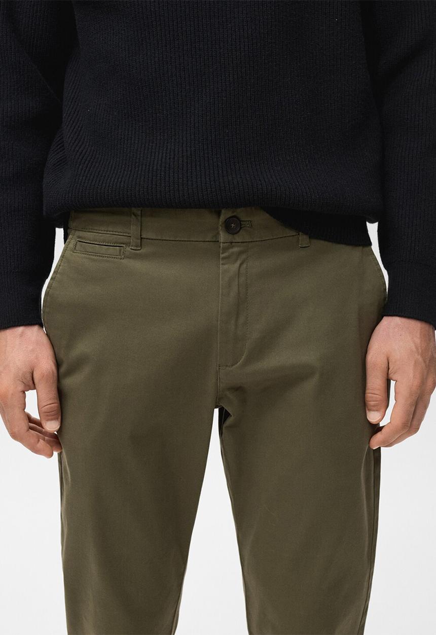 MANGO - Trousers Prato - Khaki
