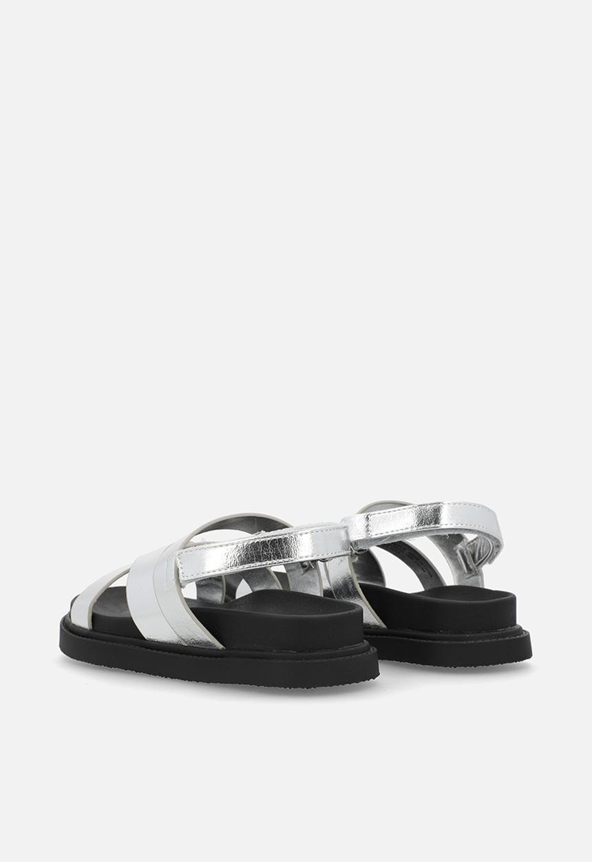 Cotton On - Blair multi strap sandal - silver metallic