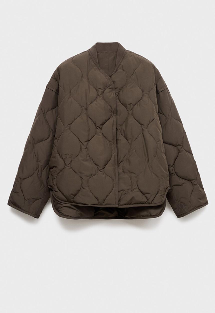 MANGO - Puffer coat nat - brown