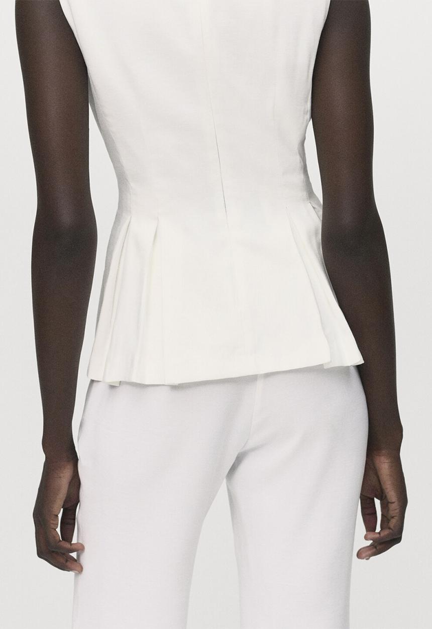 MANGO - Top Naia - White