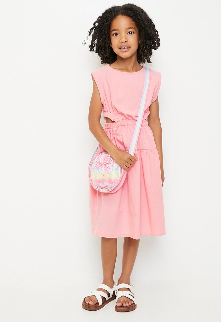Pop Candy - Side cut-out blouson dress - pink fraud