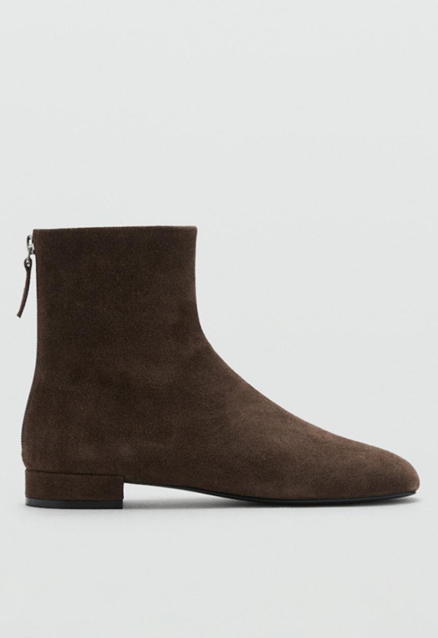MANGO - Clue1 suede boot - dark brown
